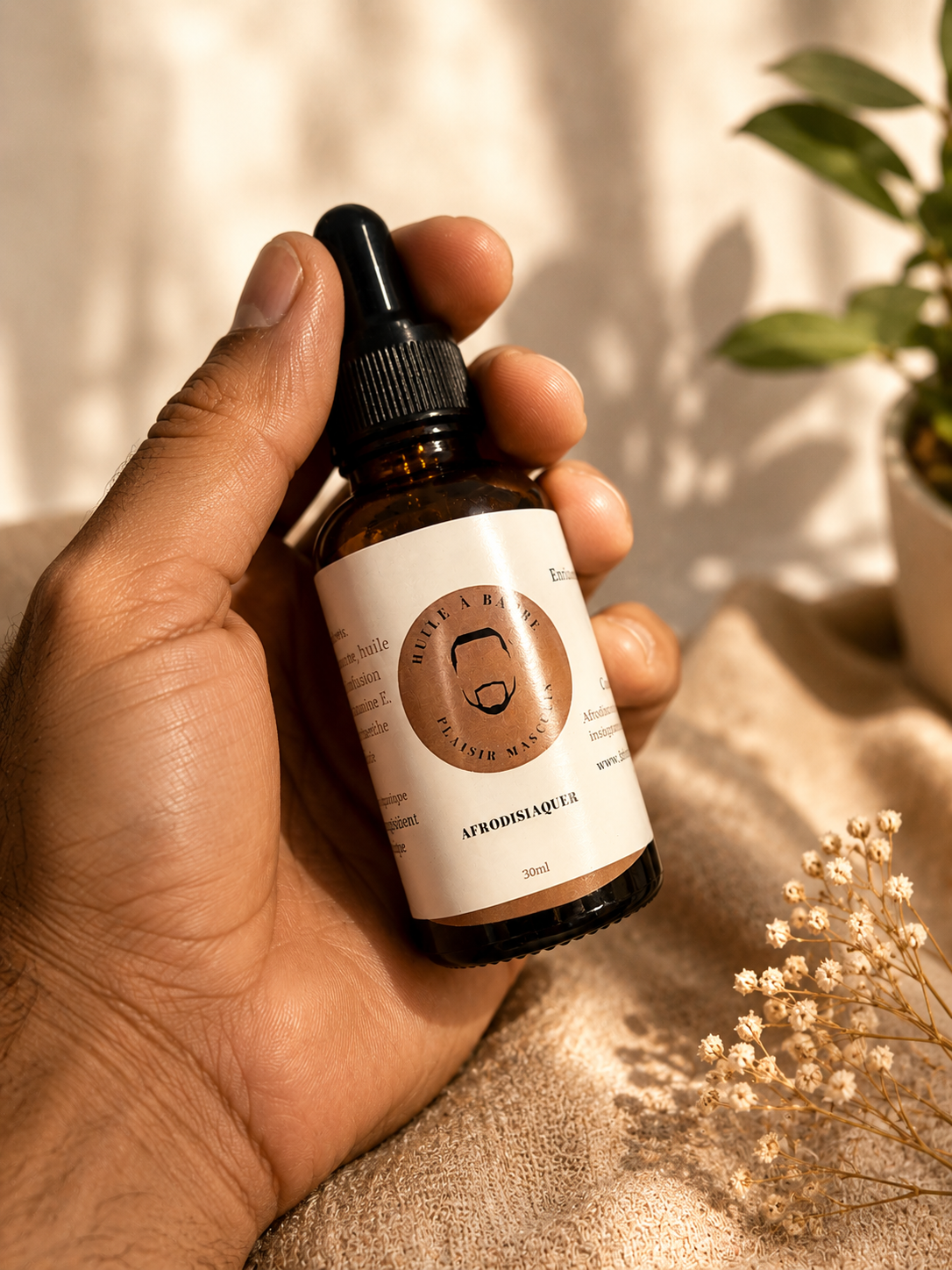 PlaisiR masculin HUILE pour BARBE